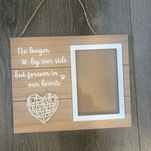 Pet Remberance Photo Frame 4x6 Dog Cat Paw Always By Our Side